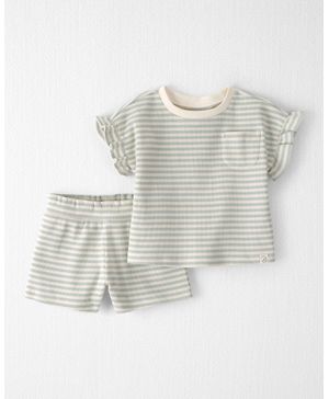 Conjunto De Playera Y Short Gofrado De Algodón Orgánico Carter's Little Planet