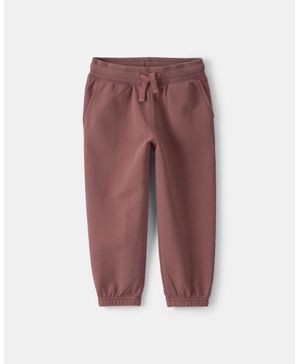 Joggers De Punto Con Cordón Ajustable Marrones Oshkosh B'Gosh