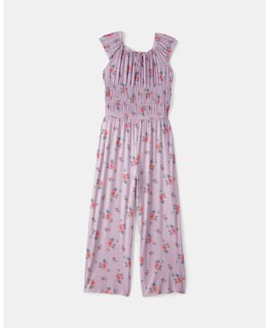 Jumpsuit Floral Con Fruncidos Morado Oshkosh B'Gosh