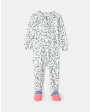 Mameluco De Algodón De Ajuste Ceñido Con Fresas Carter's