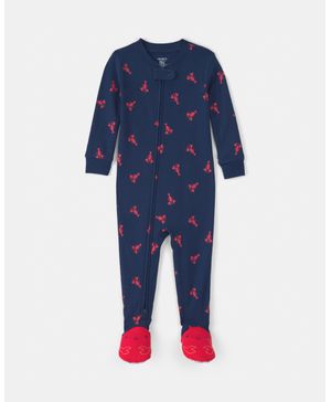 Mameluco De Algodón De Ajuste Ceñido Con Langosta Azul Carter's