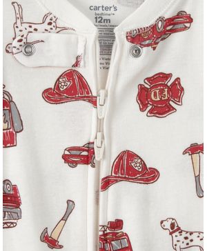 Mameluco De Algodónceñido Con Camión De Bomberos Carter's