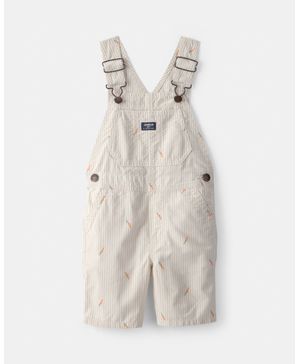 Overol Corto Con Zanahorias De Pascua Crema Oshkosh B'Gosh