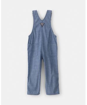 Overol De Chambray Con Dobladillo Doble Vuelta Azul Oshkosh B'Gosh
