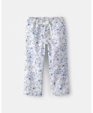 Pantalón Floral De Pierna Ancha Azul/Blanco Oshkosh B'Gosh