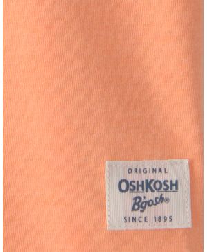 Playera Con Cuello Tipo Henley De Manga Corta Naranja Oshkosh B'Gosh