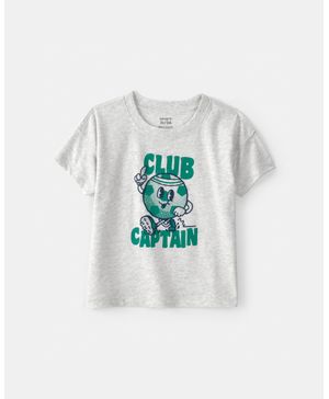 Playera Con Gráfico De 'Club Captain' Gris Carter's