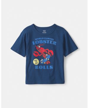 Playera Con Gráfico De Langosta Azul Carter's