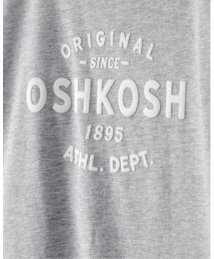 Playera De Manga Corta Con Gráfico Del Logo Oshkosh Gris Oshkosh B'Gosh