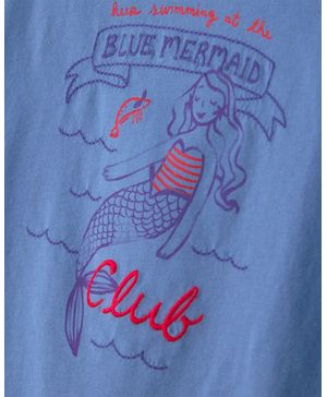 Playera De Sirena Azul Carter's