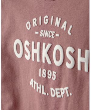 Playera Gráfica De Manga Larga Con El Logo Oshkosh Marrón Oshkosh B'Gosh