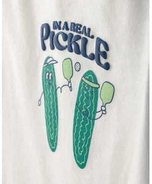 Playera Tipo Polo De Pickleball Verde/Marfil Carter's