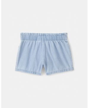 Short De Chambray Azul Carter's