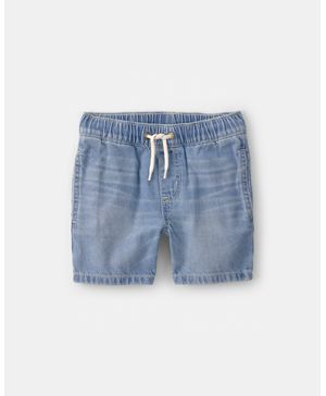 Short De Mezclilla Con Cordón Ajustablede Lavado Ligero Oshkosh B'Gosh