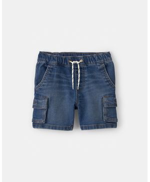 Short De Mezclilla Tipo Cargo Con Cordón Ajustable Oshkosh B'Gosh