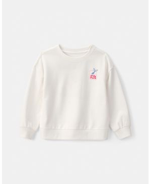 Sudadera De Cuello Redondo De Felpa Francesa Con Sirena Carter's