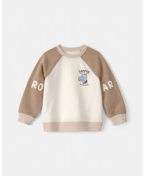 Sudadera De Cuello Redondo De Felpa Francesa De Dinosaurio Carter's