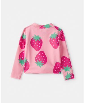 Traje De Baño De 3 Piezas Con Playera Para Nadar Con Fresas Carter's