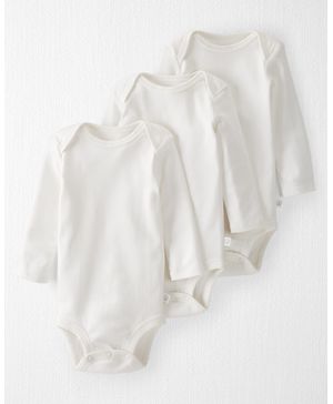 Paquete De 3 Pañaleros Manga Larga De Algodón Orgánico Carter's Little Planet