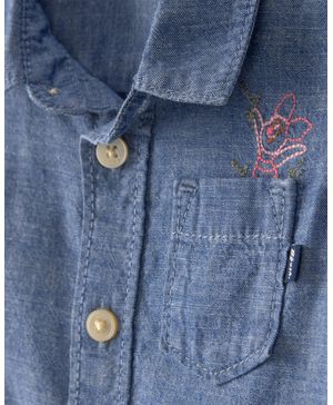 Camisa De Chambray Con Bordado De Winnie The Pooh Disney© Oshkosh B'Gosh