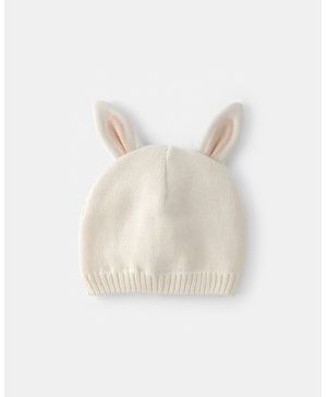 Gorro De Bebé De Ganchillo Con Conejito De Pascua Crema Carter's