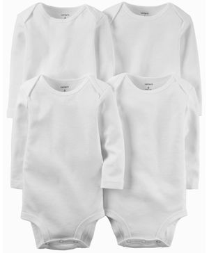 Paquete De 4 Pañaleros De Manga Larga Carter's