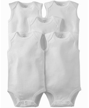 Paquete De 5 Pañaleros Sin Manga Carter's