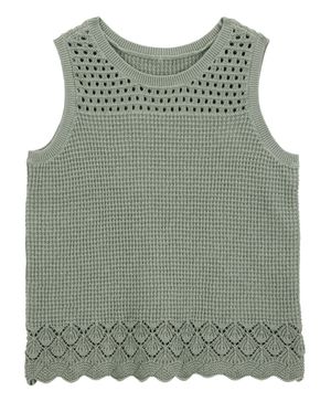 Blusa De Pointelle Verde Oshkosh B'Gosh