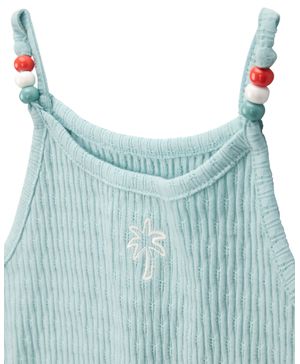 Blusa De Tirantes De Canalé Floral Carter's