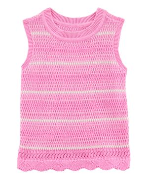 Blusa Sin Mangas A Ganchillo A Rayas Oshkosh B'Gosh