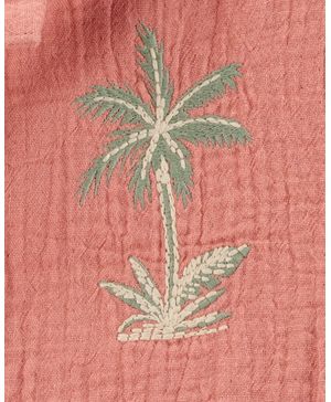 Camisa De Botones Con Estampado De Palmeras Oshkosh B'Gosh