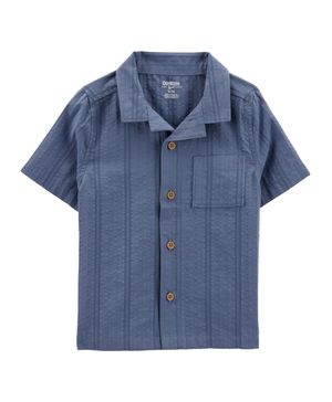 Camisa Seersucker De Botones Oshkosh B'Gosh