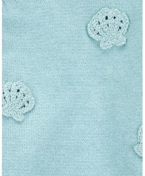 Conjunto De 2 Piezas Con Playera Y Cubrepañal Ganchillo Carter's