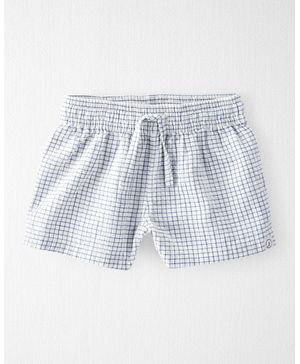 Conjunto De 2 Piezas De Gasa De Algodón Orgánico A Cuadros Carter's Little Planet