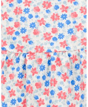 Conjunto De 3 Piezas Con Cubrepañal Floral Carter's