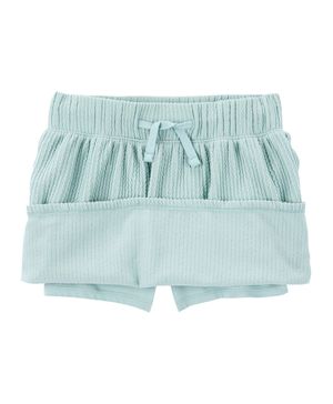Falda Short Con Cordón Ajustable De Canalé Texturizado Oshkosh B'Gosh