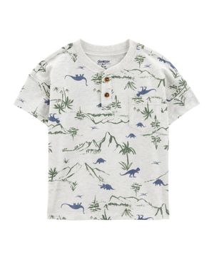 Playera De Cuello Tipo Henley Con Estampado De Dinosaurios Oshkosh B'Gosh