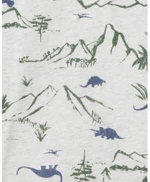 Playera De Cuello Tipo Henley Con Estampado De Dinosaurios Oshkosh B'Gosh