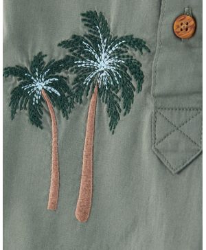 Romper Con Botones Estampado De Palmeras Oshkosh B'Gosh