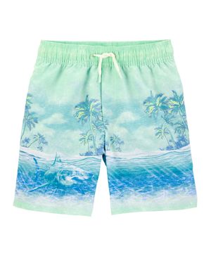 Short Para Nadar Con Cintura Elástica De Tiburones Oshkosh B'Gosh