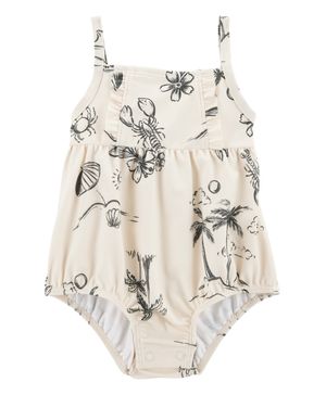 Traje De Baño De 1 Pieza De Estampado De Playa Carter's