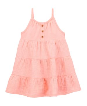 Vestido Con Botones De Gasa Texturizada Oshkosh B'Gosh