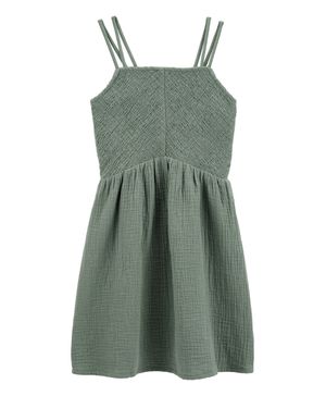 Vestido De Gasa Fruncido Oshkosh B'Gosh