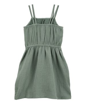 Vestido De Gasa Fruncido Oshkosh B'Gosh