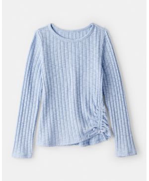Blusa Ceñida De Canalé En Azul Oshkosh B'Gosh