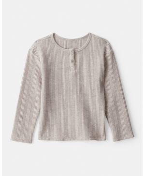 Blusa De Manga Larga En Marrón Oshkosh B'Gosh