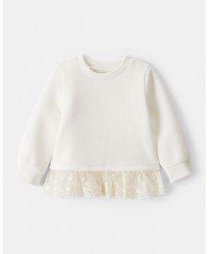 Blusa De Tela Polar Y Manga Larga Navideña Oshkosh B'Gosh
