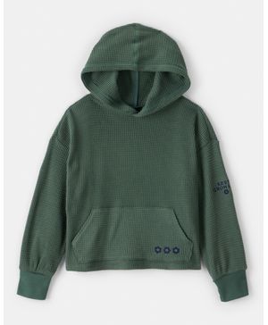 Blusa Térmica Con Capucha En Verde Oshkosh B'Gosh