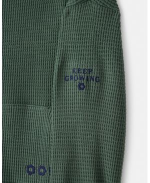 Blusa Térmica Con Capucha En Verde Oshkosh B'Gosh