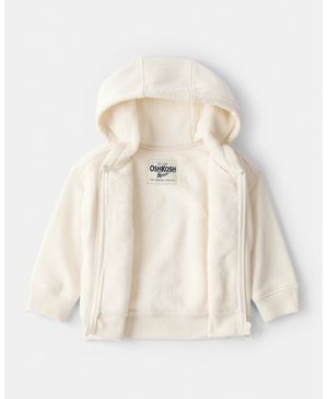 Chamarra Con Capucha Y Cierre En Crema Oshkosh B'Gosh